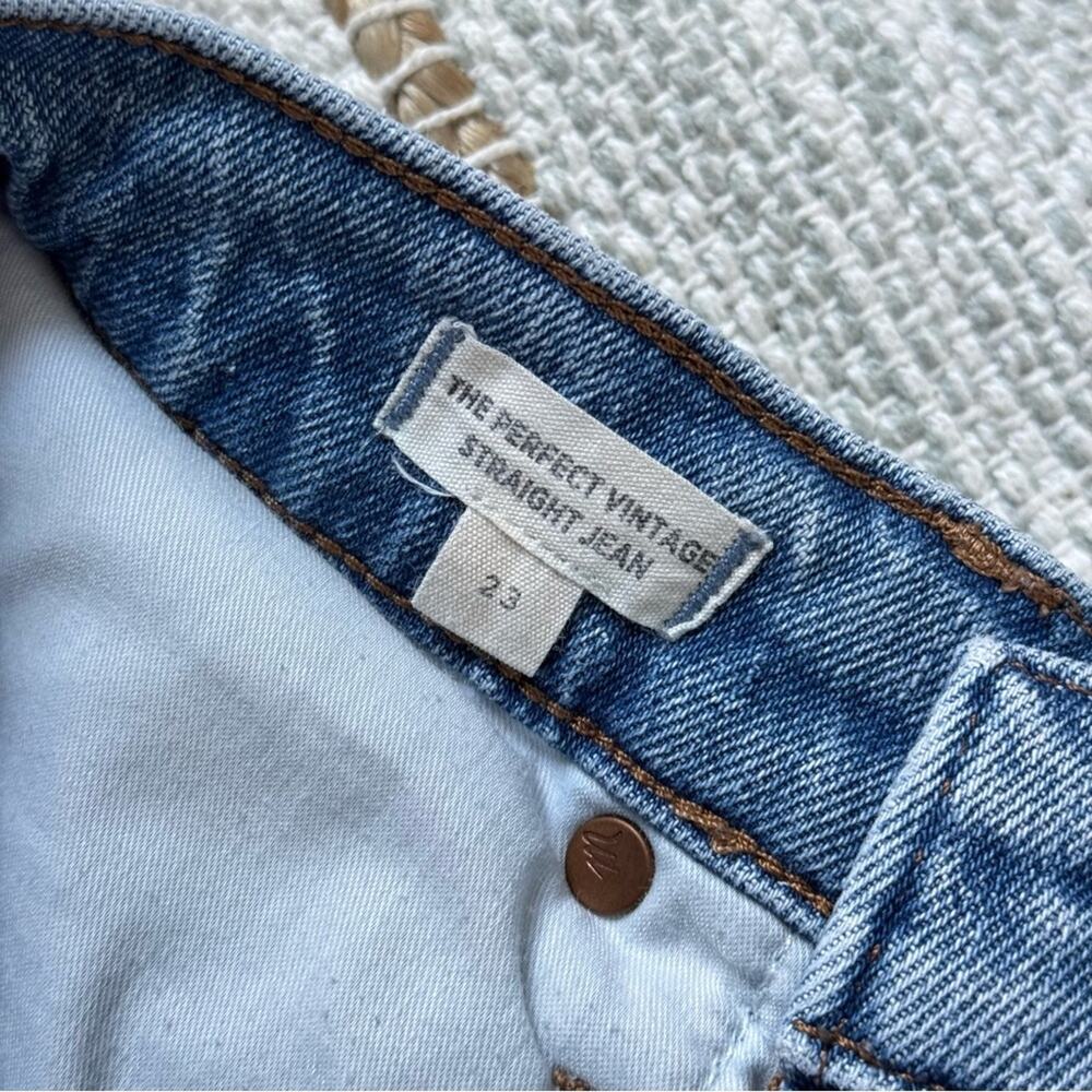Madewell The Perfect Vintage Straight Jeans in Reinhart Wash Women’s Size 23 - Picture 9 of 13